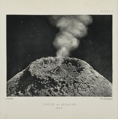 Crater of Vesuvius by James Hall Nasmyth